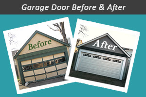 Garage Door Before & After